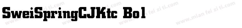 SweiSpringCJKtc Bold字体转换